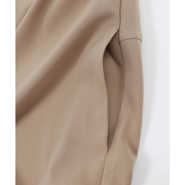 後背結帶設計柔滑吊帶褲_摩卡