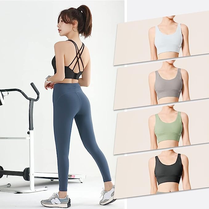 FLYSHION 運動內衣組_白+黑