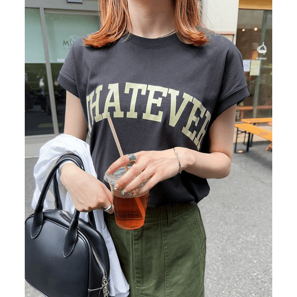 天竺棉圓弧下擺設計上衣_岩灰