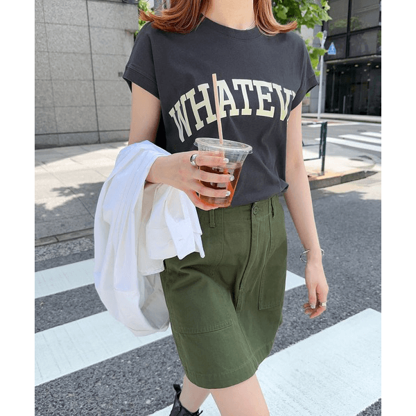 天竺棉圓弧下擺設計上衣_岩灰