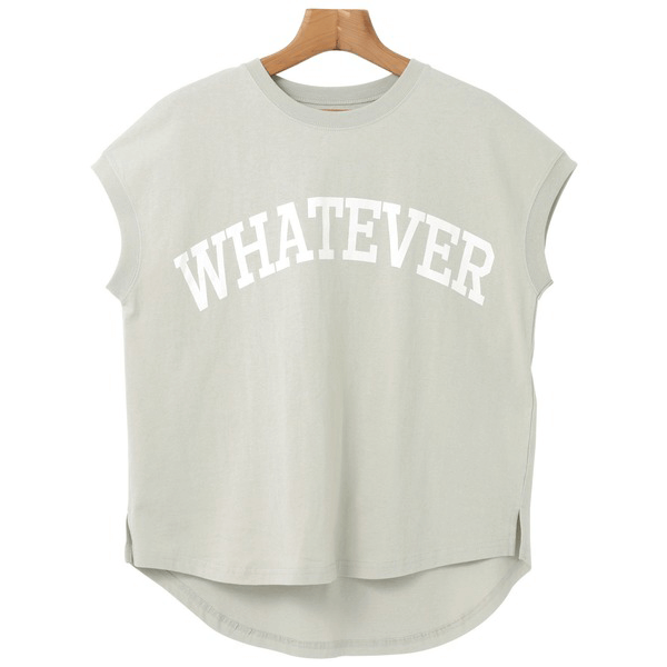 天竺棉圓弧下擺設計上衣_淡綠