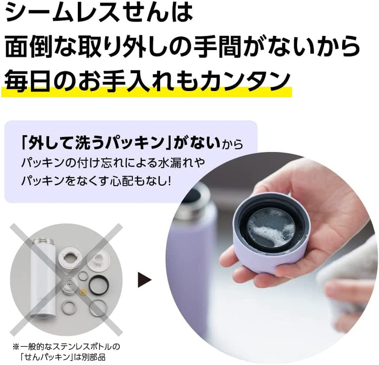 日本象印境內版 一體式中栓保溫瓶/保溫杯_深灰