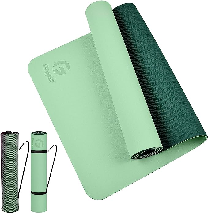 Gruper 瑜伽墊_淺綠+深綠