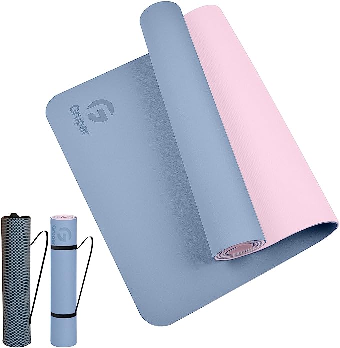Gruper 瑜伽墊_淺藍+粉
