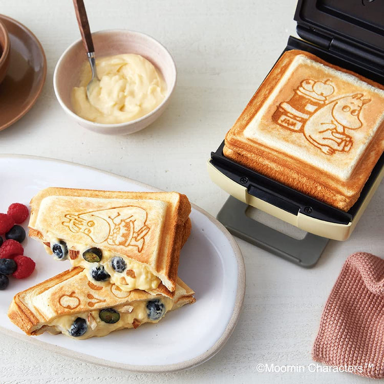 récolte Moomin嚕嚕米造型壓花三明治機 (米色)