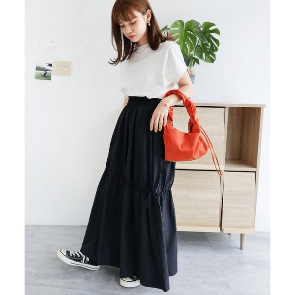 美國棉防汗漬法式袖短T_米白