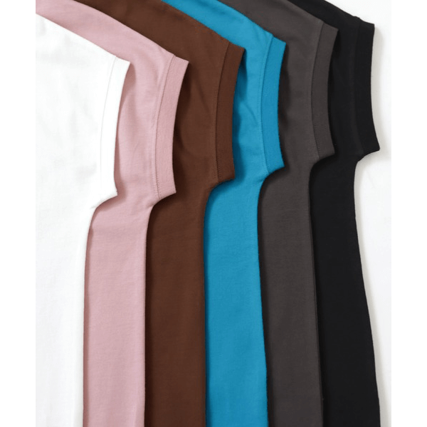 美國棉防汗漬法式袖短T_深灰